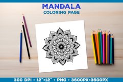 Intricate Mandala Coloring Pages - Printable Design Product Image 1