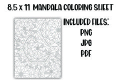 Mandala Coloring Sheet Product Image 1