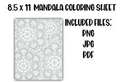 Mandala Coloring Sheet Product Image 1