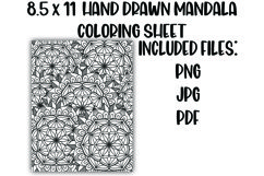 Mandala Coloring Sheet Product Image 1