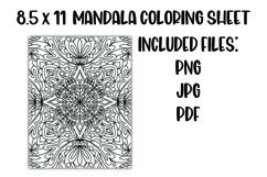 Mandala Coloring Sheet Product Image 1