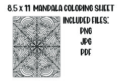 Mandala Coloring Sheet Product Image 1