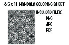 Mandala Coloring Sheet Product Image 1