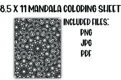 Mandala Coloring Sheet Product Image 1