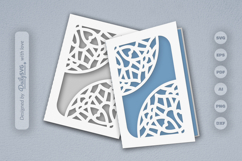Mandala Corner Greeting Card Papercut SVG Product Image 1