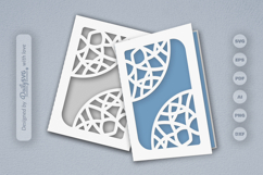 Mandala Corner Greeting Card Papercut SVG Product Image 2