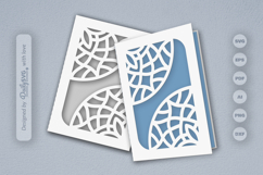 Mandala Corner Greeting Card Papercut SVG Product Image 2
