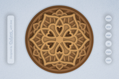 Mandala Layered Laser Cut SVG Product Image 1