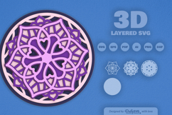 Mandala Layered Laser Cut SVG Product Image 2