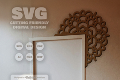 Mandala Door Corner Laser Cut SVG Product Image 3