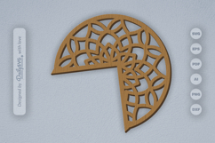 Mandala Door Corner Laser Cut SVG Product Image 1