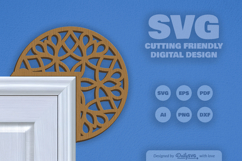 Mandala Door Corner Laser Cut SVG Product Image 2