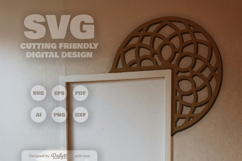 Mandala Door Corner Laser Cut SVG Product Image 2