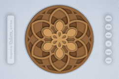 Mandala Layered Laser Cut SVG Product Image 1