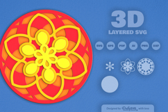 Mandala Layered Laser Cut SVG Product Image 2