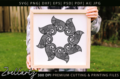 Floral Mandala SVG Cut Files Flower Mandala Illustration Product Image 3