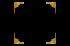 Mandala floral frame and border gold ornament graphic Product Image 2
