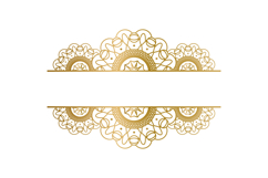 Mandala floral frame art gold ornament design Product Image 1