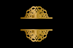 Mandala floral frame gold decorative element art Product Image 2