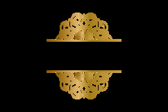 Mandala floral frame gold decorative element ornament Product Image 2