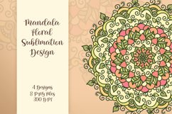 Mandala Floral Sublimation Design