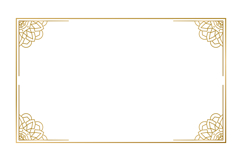 Mandala gold frame floral border ornament element graphic Product Image 1