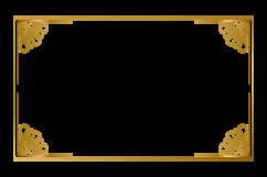 Mandala gold frame floral border ornament element vector Product Image 2