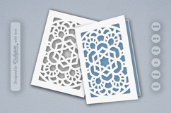 Mandala Greeting Card Papercut SVG Product Image 2