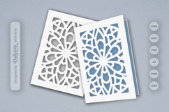Mandala Greeting Card Papercut SVG Product Image 2