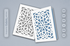 Mandala Greeting Card Papercut SVG Product Image 1