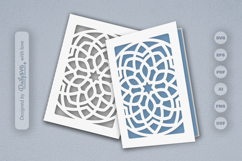 Mandala Greeting Card Papercut SVG Product Image 1