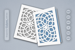 Mandala Greeting Card Papercut SVG Product Image 1