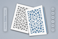 Mandala Greeting Card Papercut SVG Product Image 2