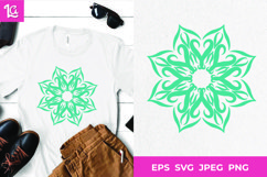 Simple Mandala Hand Drawing SVG file Product Image 1