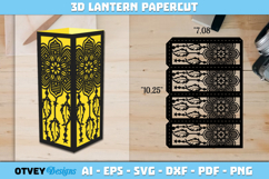 Mandala Dream Catcher Lantern | Intricate Paper Cut Design Product Image 1