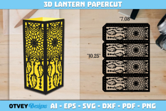 Mandala Dream Catcher Lantern | Intricate Paper Cut Design Product Image 1