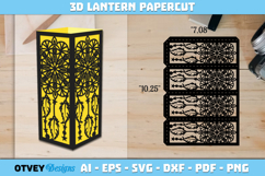 Mandala Dream Catcher Lantern | Intricate Paper Cut Design Product Image 1