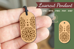 Mandala Lasercut Pendant Product Image 1