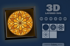 Mandala Layered Laser Cut SVG Product Image 1