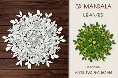 3D Mandala &quot;Leaves&quot;. Product Image 1