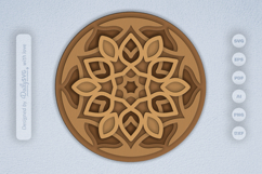 Mandala Layered Laser Cut SVG Product Image 1