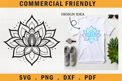 Mandala lotus svg,celestial lotus svg,mandala,tribal lotus Product Image 1