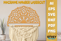 Mandala Macrame Hanger | Laser Cut Wooden Wall Decor BUNDLES Product Image 6