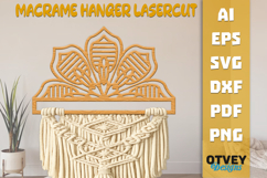 Mandala Macrame Hanger | Laser Cut Wooden Wall Decor BUNDLES Product Image 8