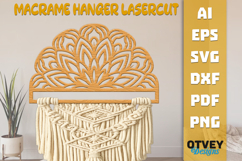 Mandala Macrame Hanger | Laser Cut Wooden Wall Decor BUNDLES Product Image 10