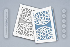 Mandala Greeting Card Papercut SVG Product Image 1