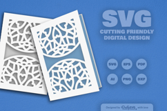 Mandala Greeting Card Papercut SVG Product Image 2