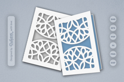 Mandala Greeting Card Papercut SVG Product Image 2