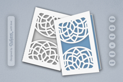 Mandala Greeting Card Papercut SVG Product Image 1