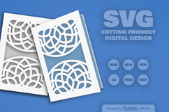 Mandala Greeting Card Papercut SVG Product Image 2